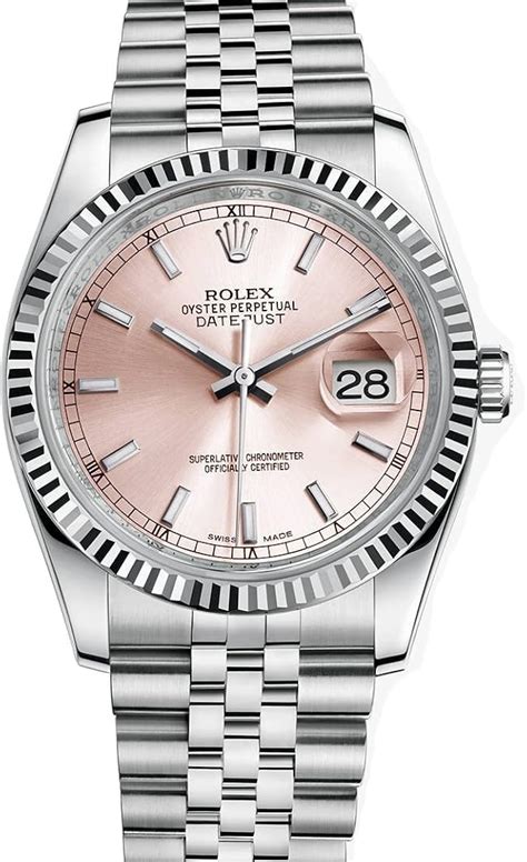 rolex datejust 36 acciaio oro rosa|rolex datejust 36mm white dial.